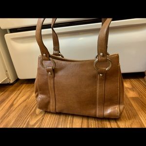 Nine West Tan Leather Handbag
